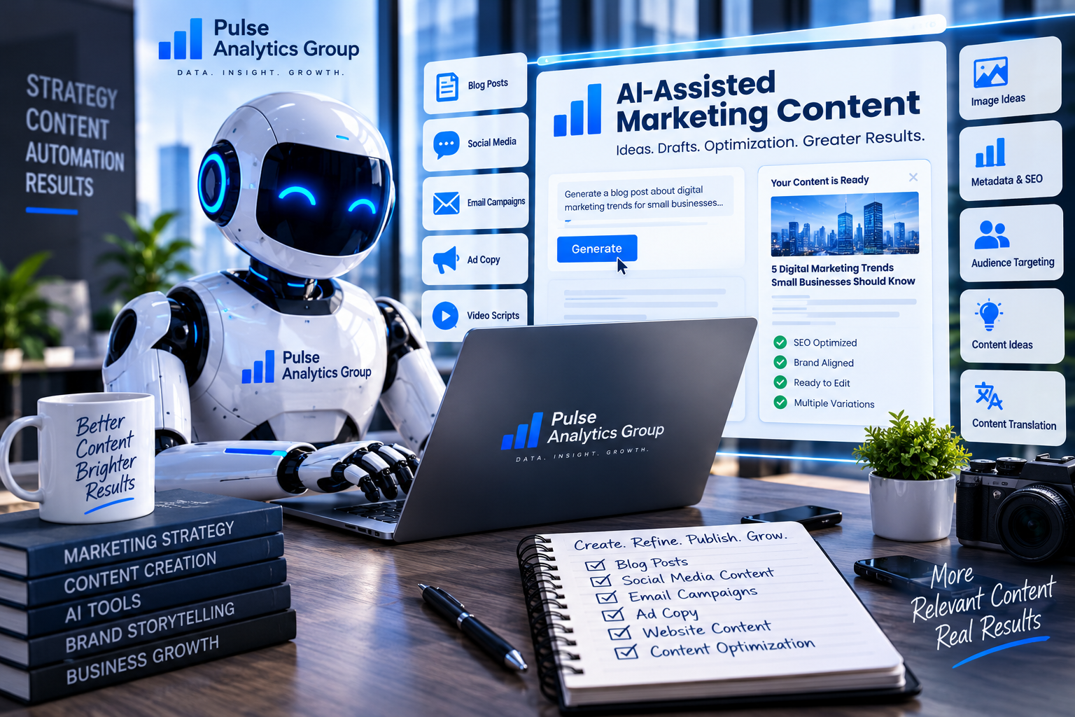 AI-assisted marketing content