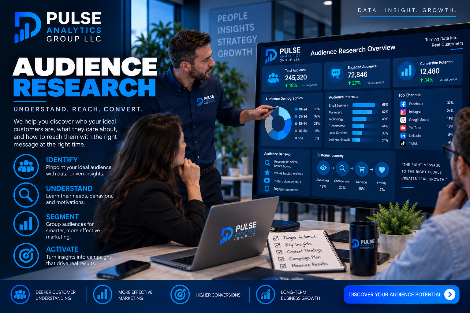 Audience research for lead generation