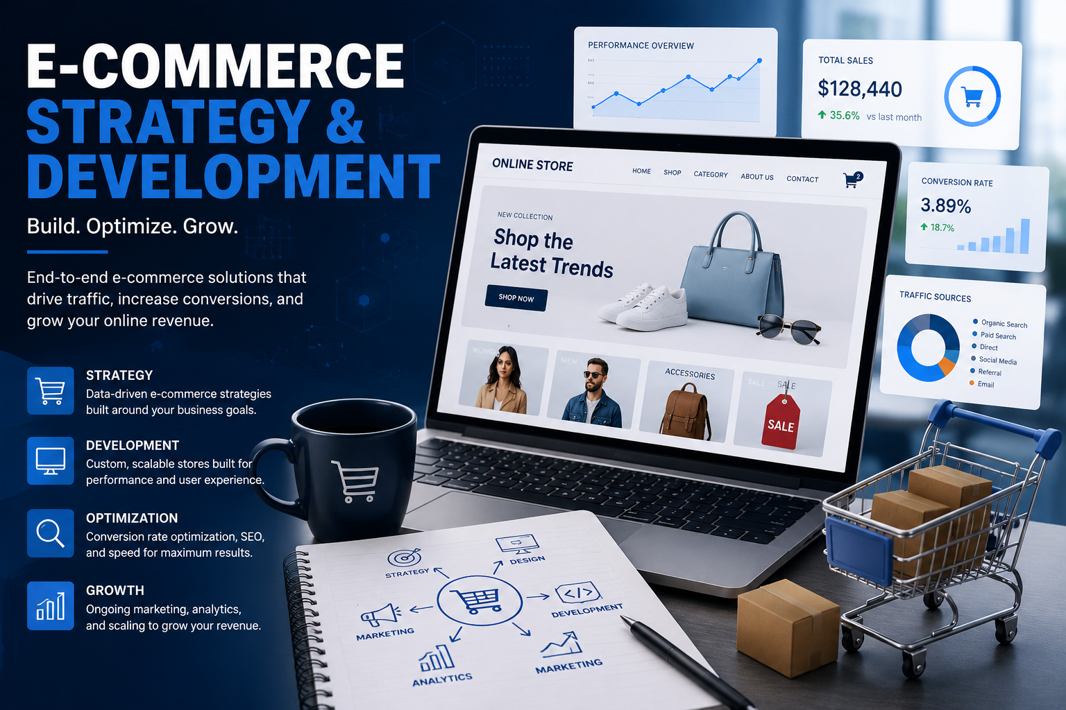E-commerce strategy and development