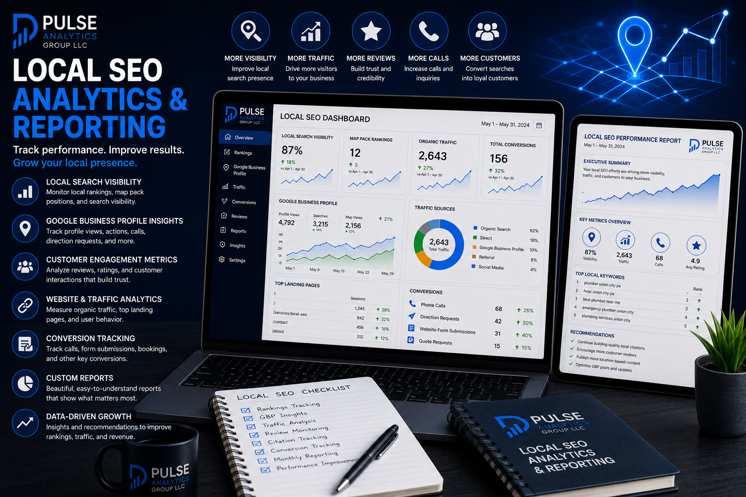 Local SEO analytics and reporting