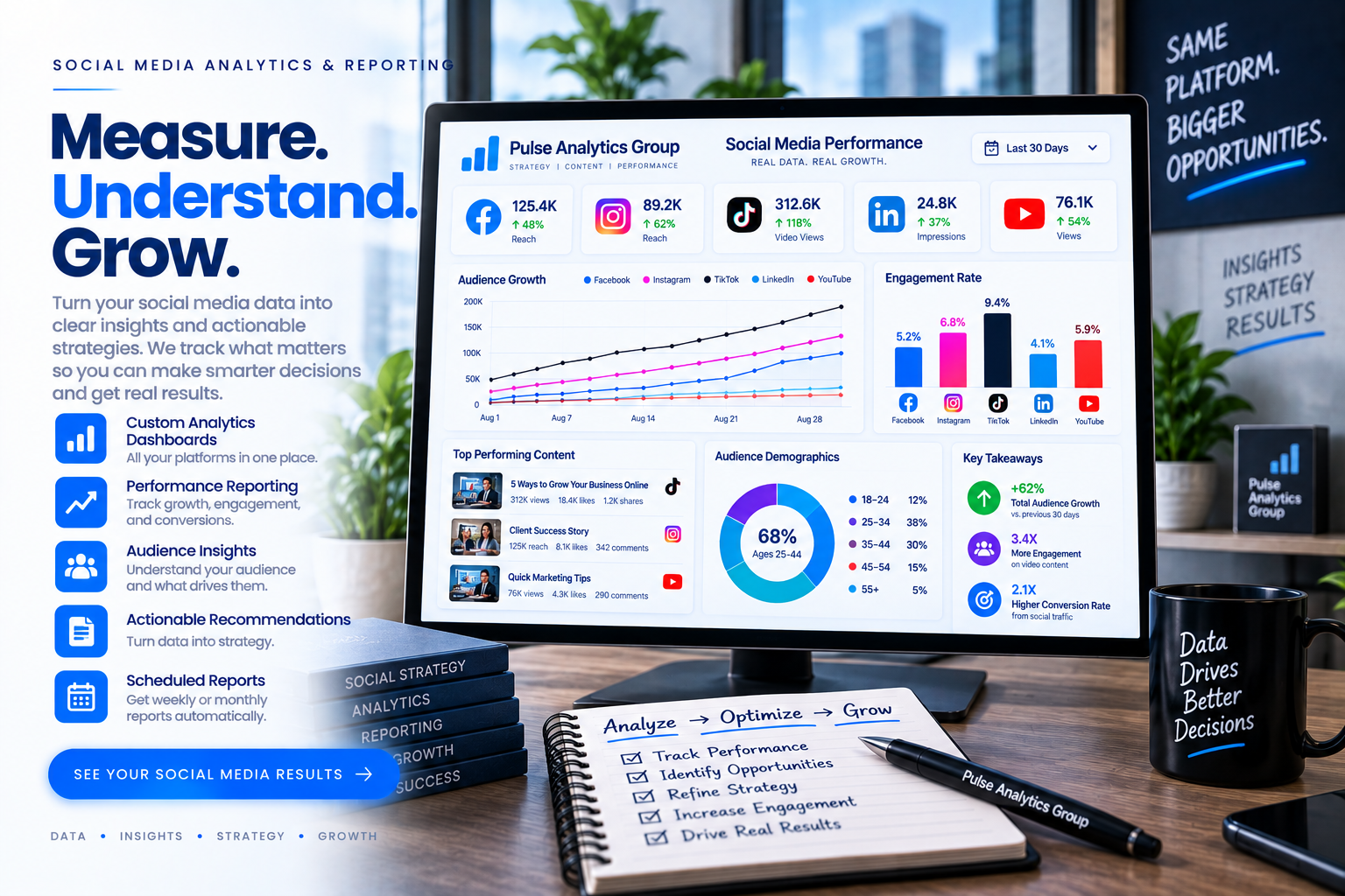 Social media analytics and reporting