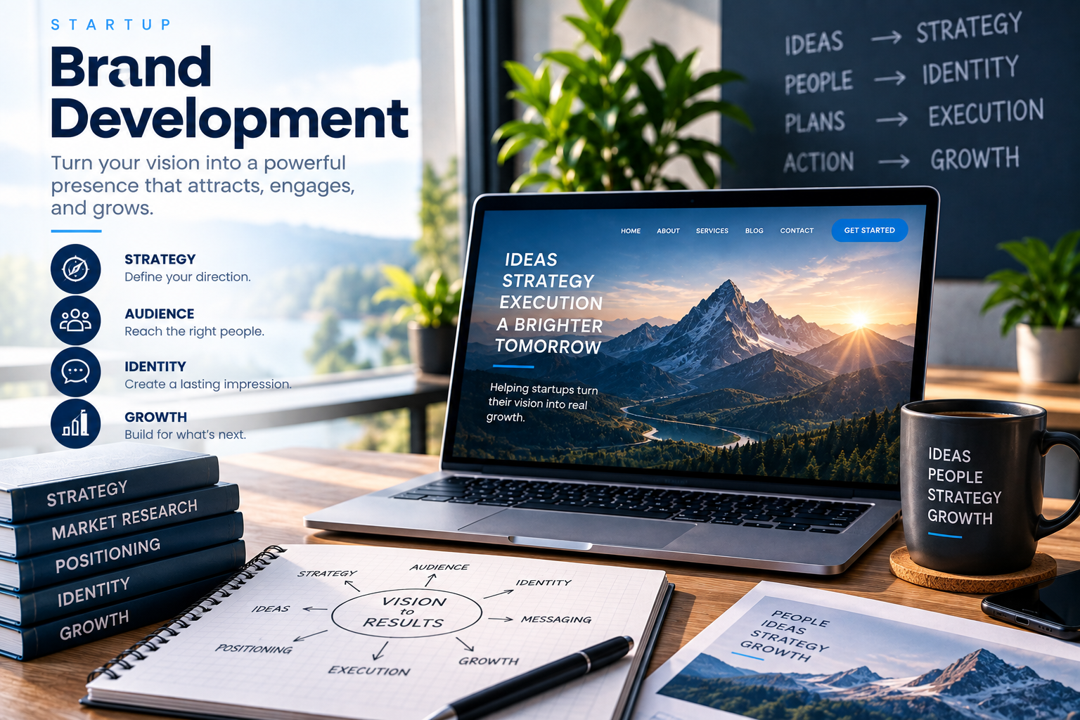Startup brand development