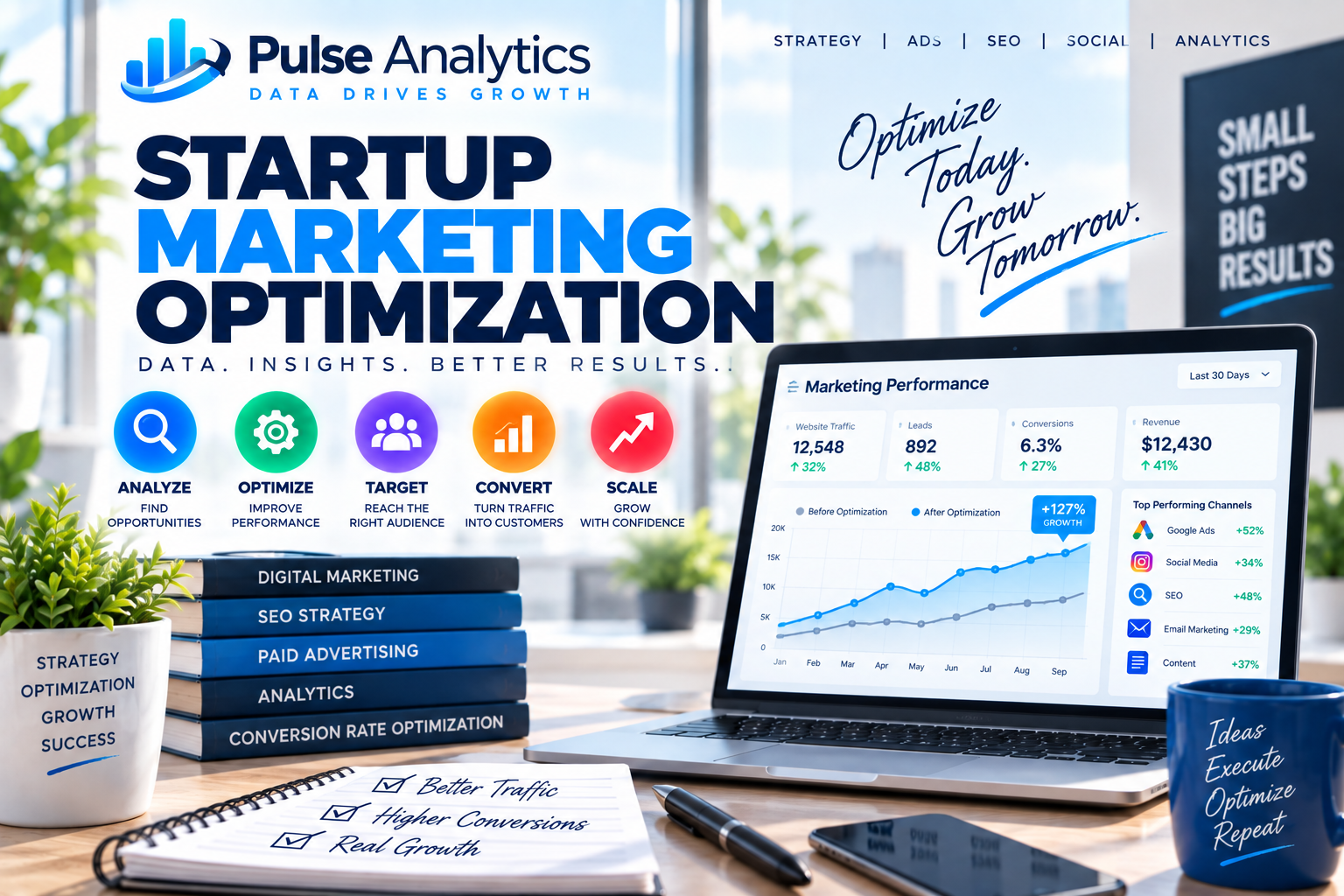 Startup marketing optimization
